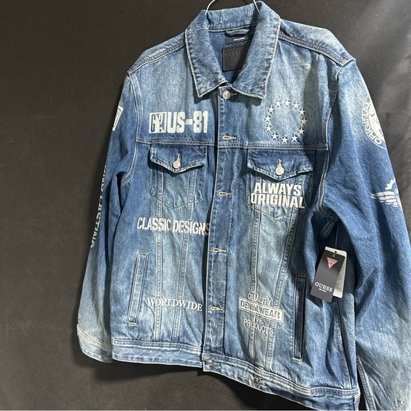 Guess Dean Denim Jacket XXL - Picture 1 of 15